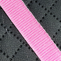 Hundegeschirr Kunstleder Schwarz/Rosa mit Namen bestickt