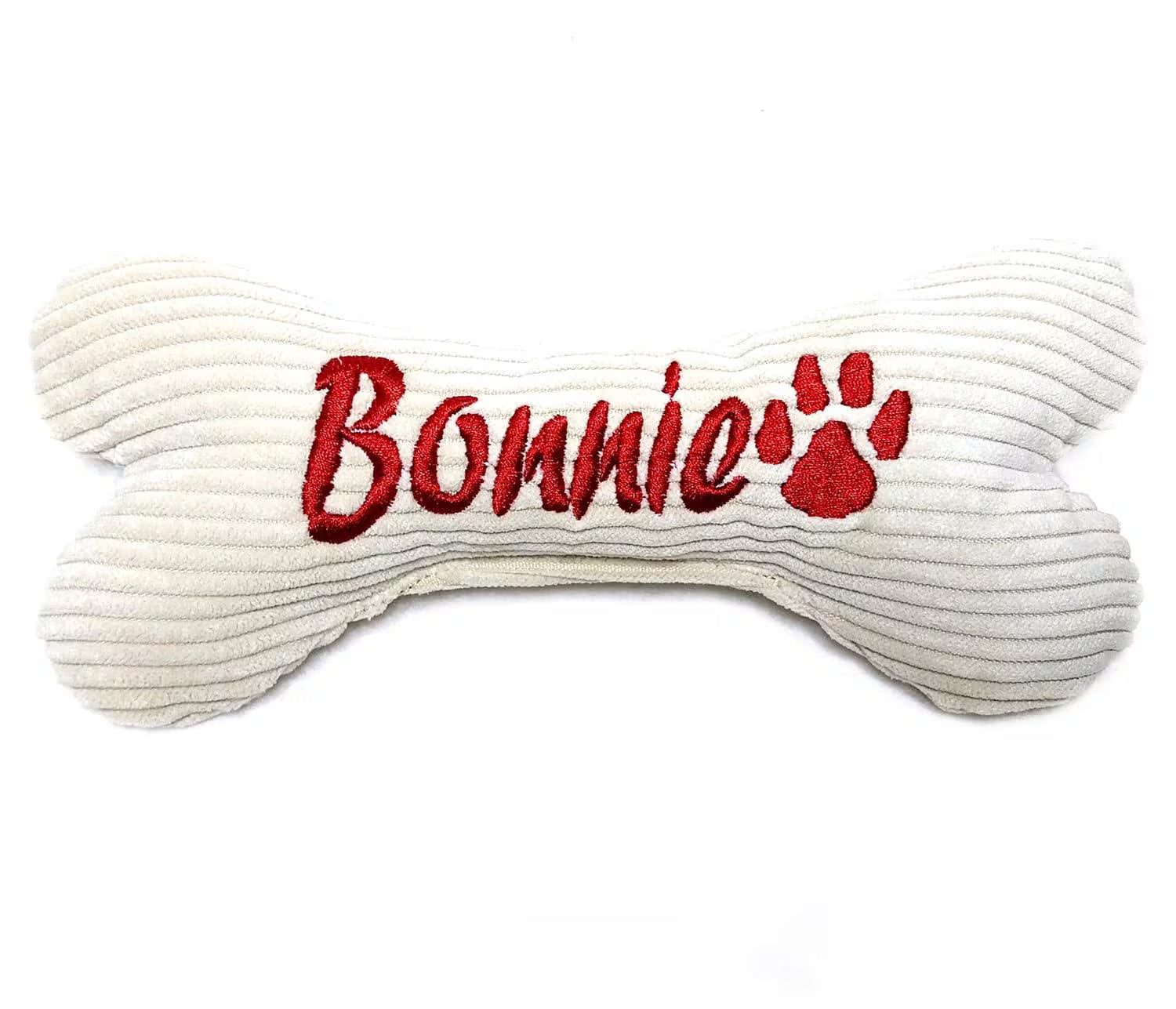 Hundespielzeug Knochen personalisiert, bestickt