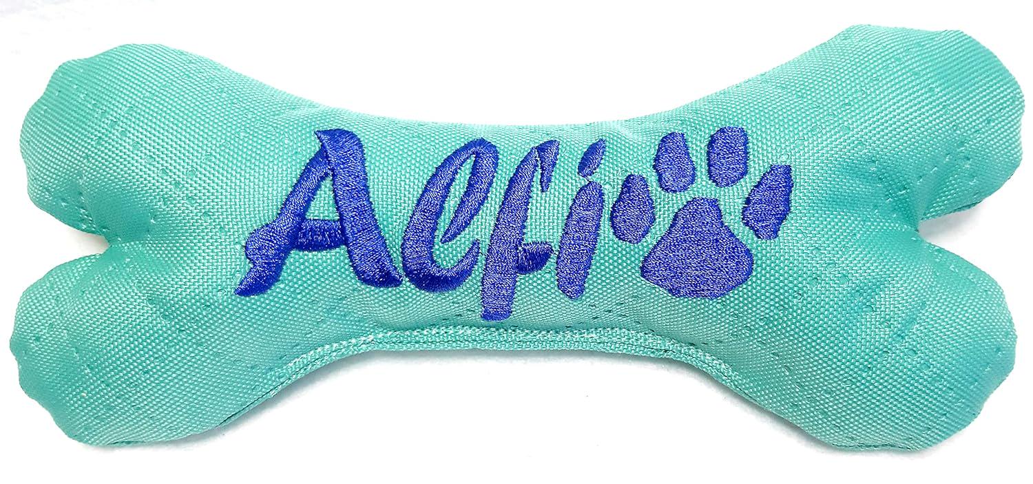 Hundespielzeug Knochen personalisiert, bestickt